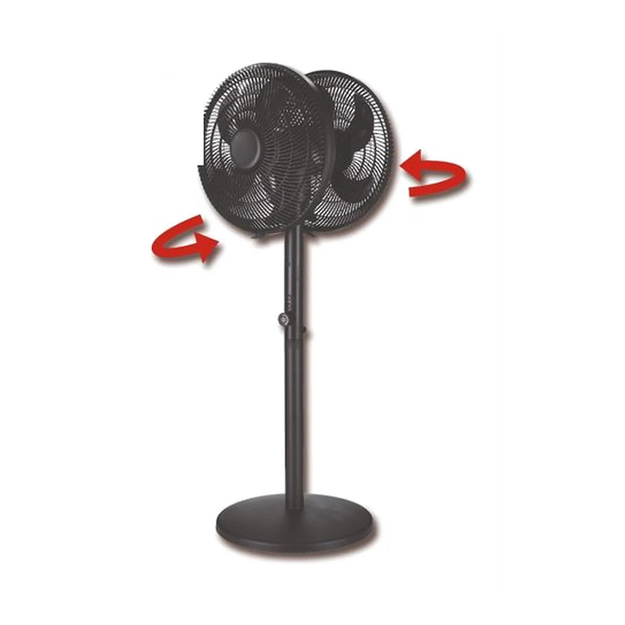 Ventilateur sur Pied Double Tête 16’’ STV-D1655TRC - Image 1