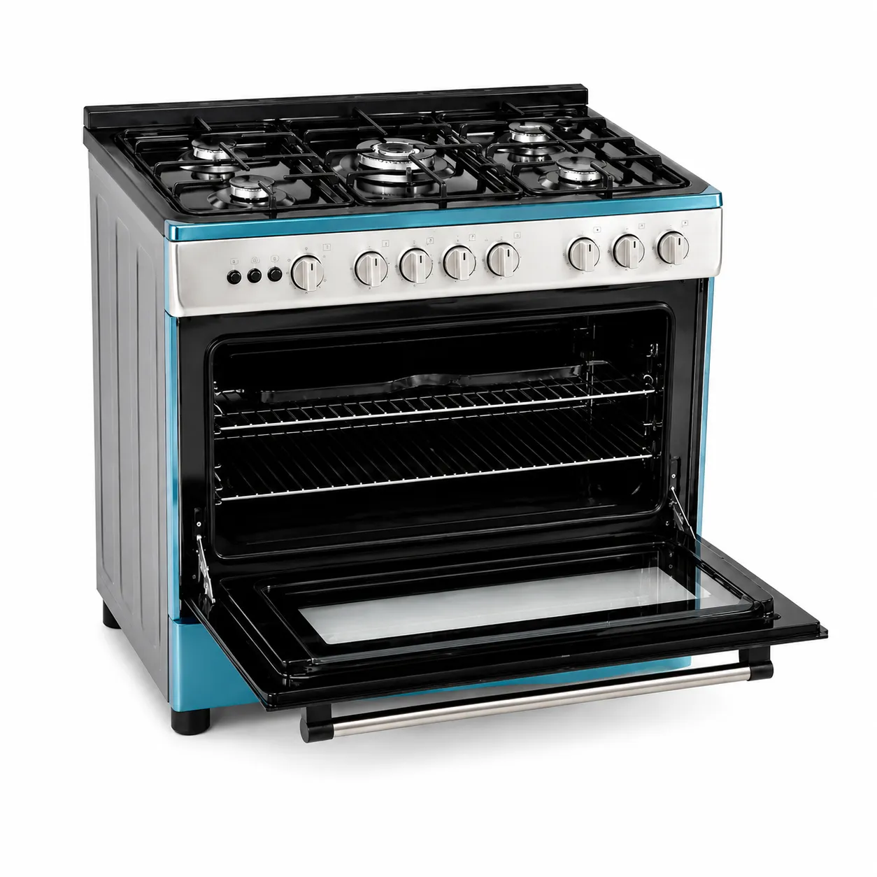 CUISINIÈRE À GAZ 5 FEUX AUTO - Miniature 2